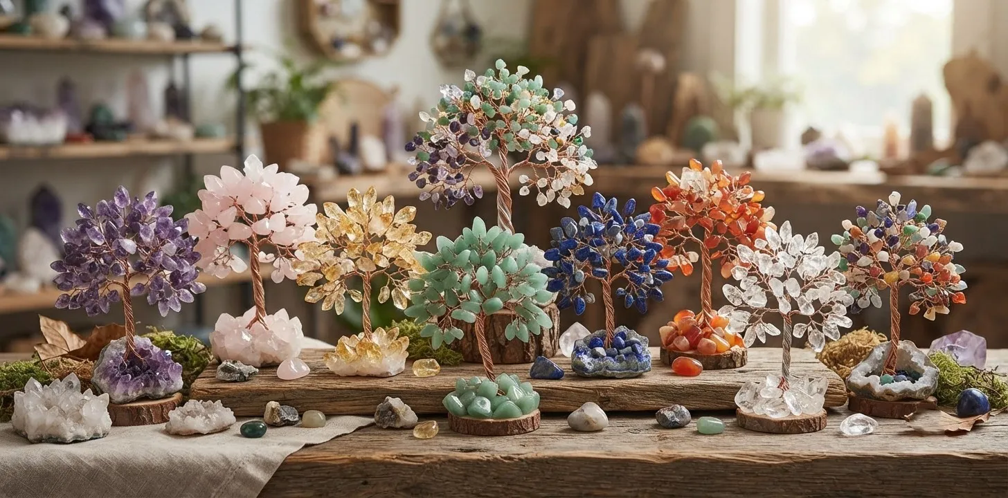 Gemstone Tree Decorative Accessory For Home Décor