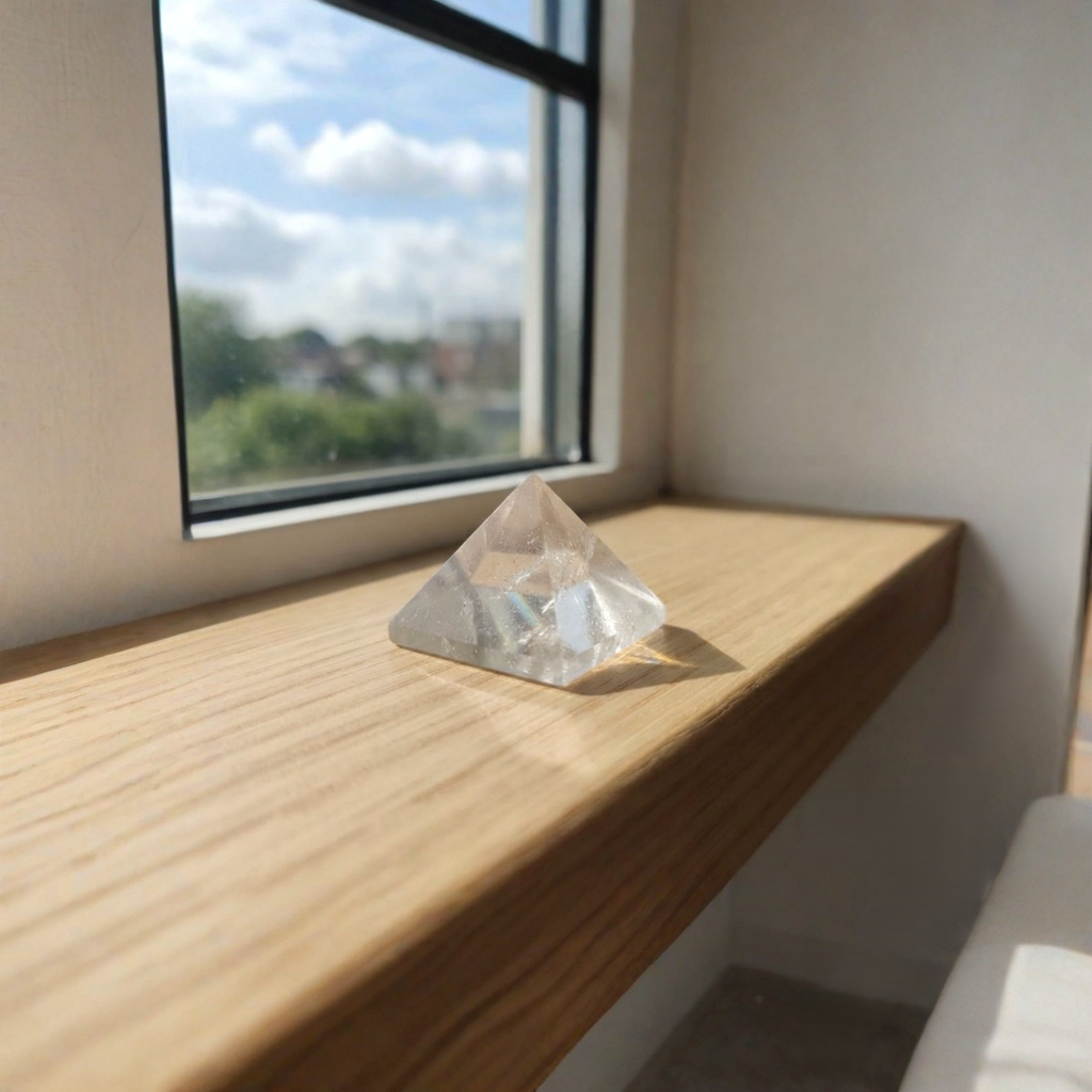 Clear Quartz Pyramid Close View Of Polished Clear Quartz Pyramid Point